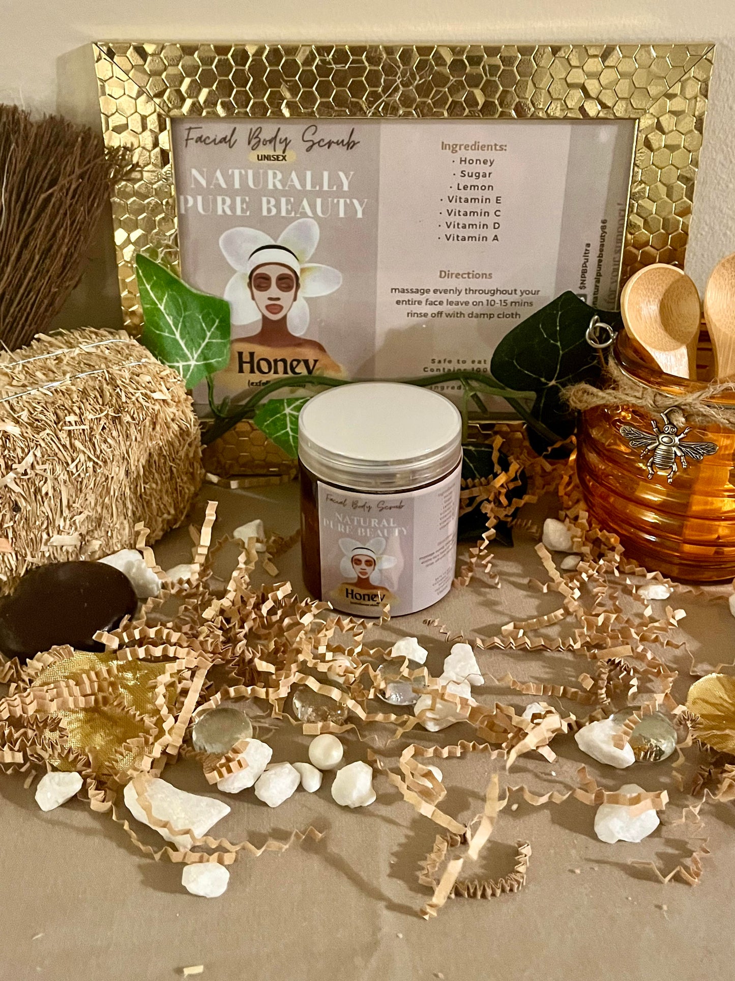 Honey Scented Facial-Body Scrub